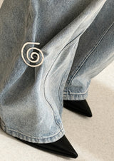 NO MORE ACCESSORIES The Vortex Brooch Silver