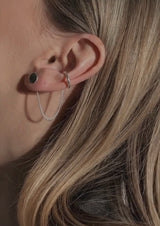 Chained Line Ear Cuff Silver - NO MORE ACCESSORIES