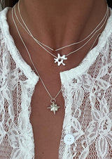 Sea Flower Necklace Silver