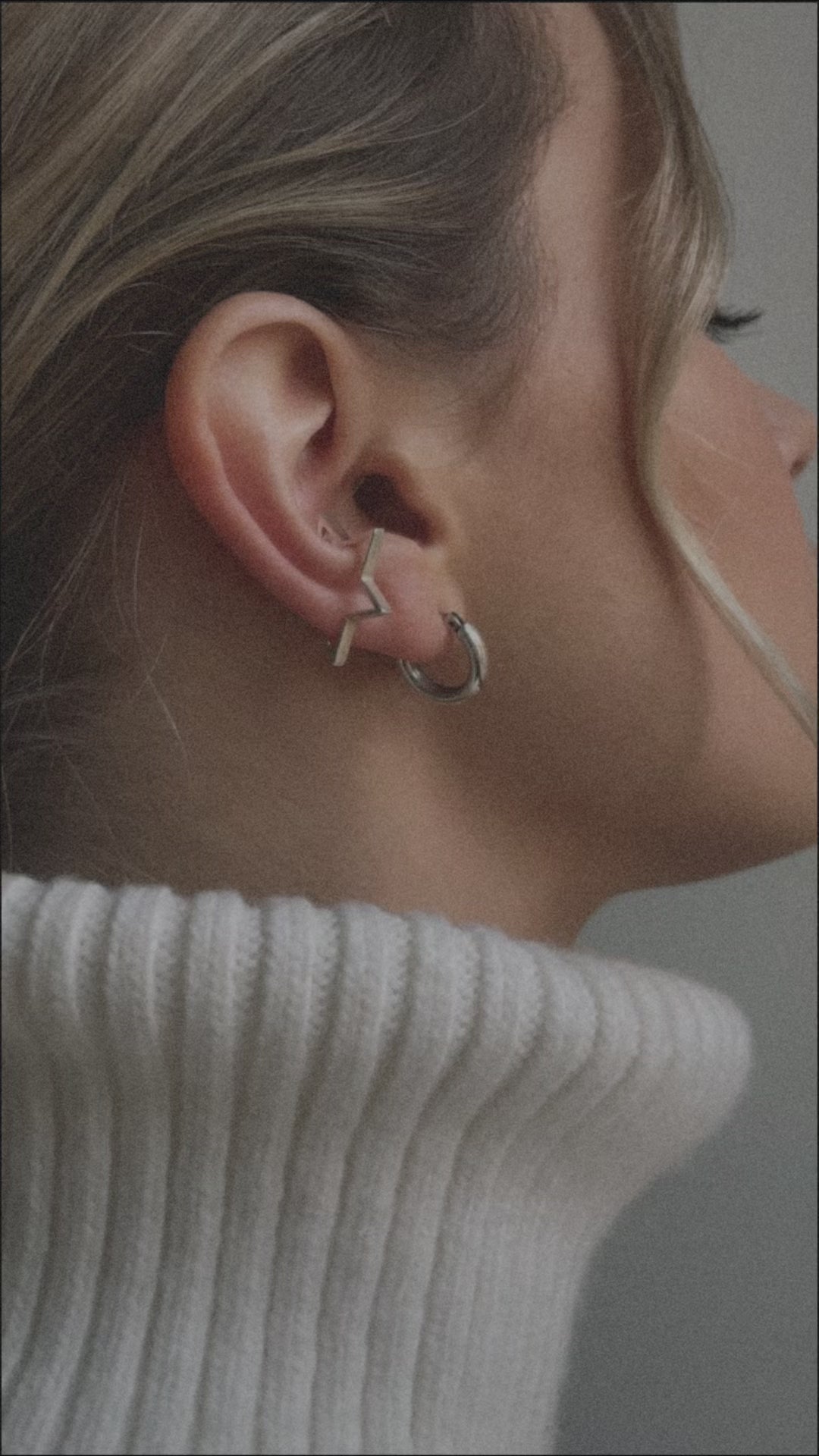 NO MORE accessories_Star Ear Cuff Silver