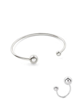 NO MORE accessories Big Bomb Bracelet and Big Bomb Multisize Ring in Sterling Silver 