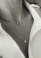NO MORE accessories Bubble Necklace in sterling silver with sterling silver pendant