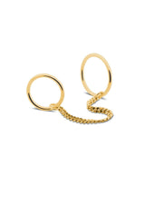 NO MORE accessories Chain Rings in gold plated sterling silver 