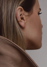 NO MORE accessories Champagne Ear Cuff, Gold plated.