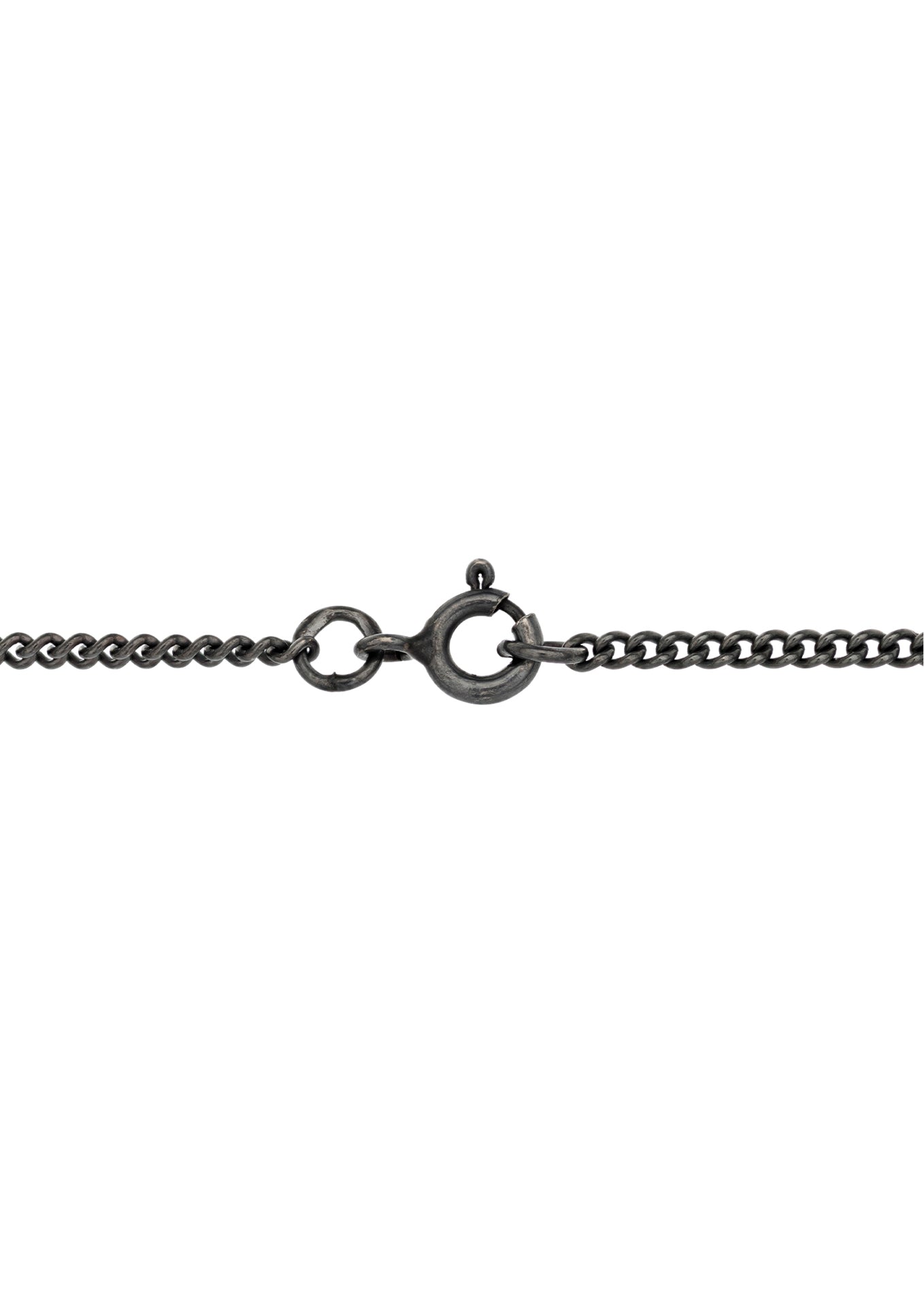Curb Link Chain Necklace Oxidised