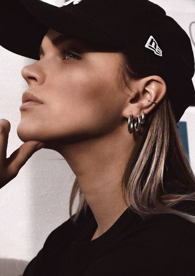 NO MORE accessories Django Hoops in sterling silver