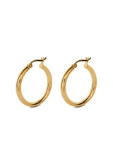 NO MORE accessories Django Hoops Gold in sterling silver.