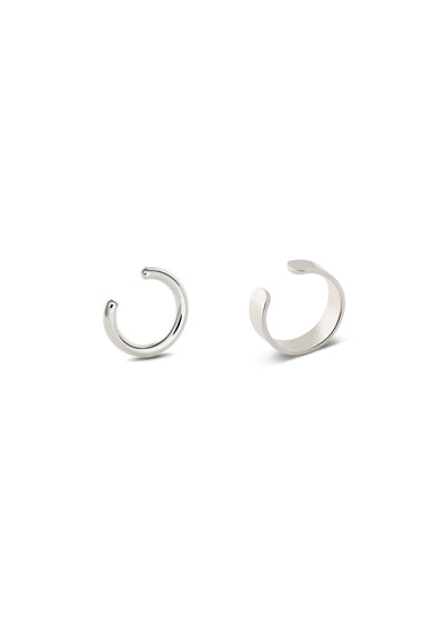 NO MORE accessories Ear Cuffs Duo in sterling silver