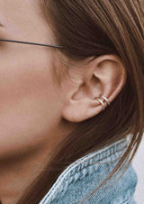 NO MORE accessories Line Ear Cuffs Rock'n Roll in Sterling Silver