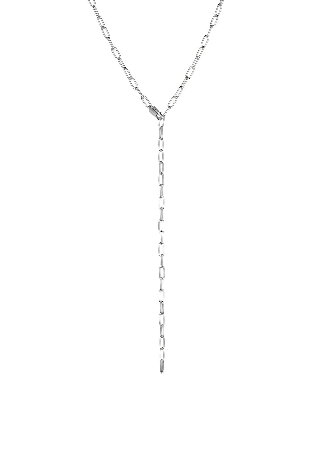 Paper Clip Y-Necklace Silver - NO MORE ACCESSORIES