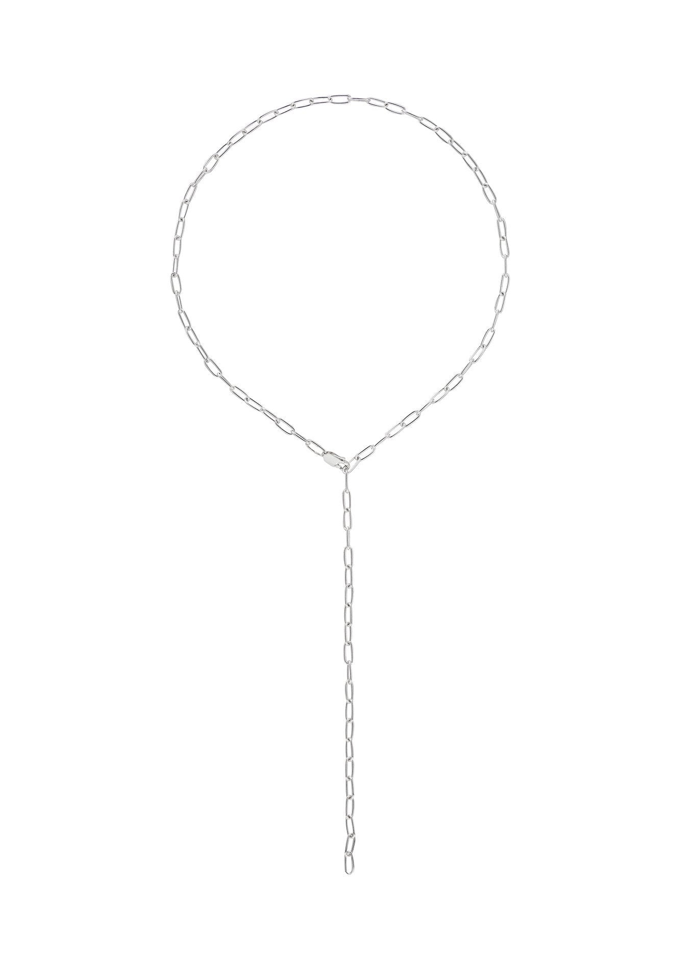 Paper Clip Y-Necklace Silver - NO MORE ACCESSORIES