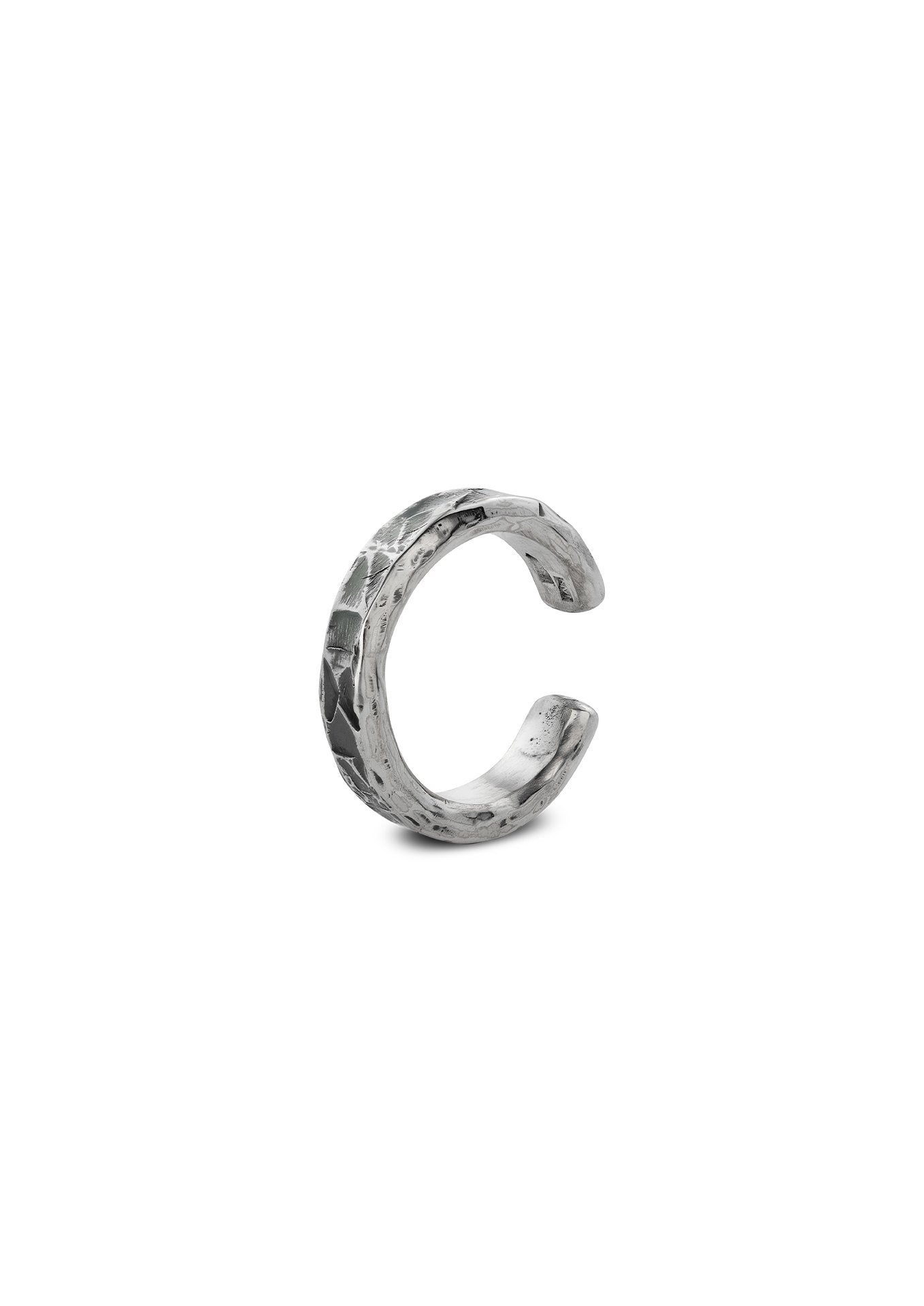 NO MORE accessories Rugged Line ear cuff in sterling silver