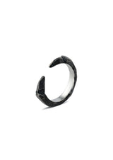 NO MORE accessories Two Nails Ring for men in oxidized sterling silver