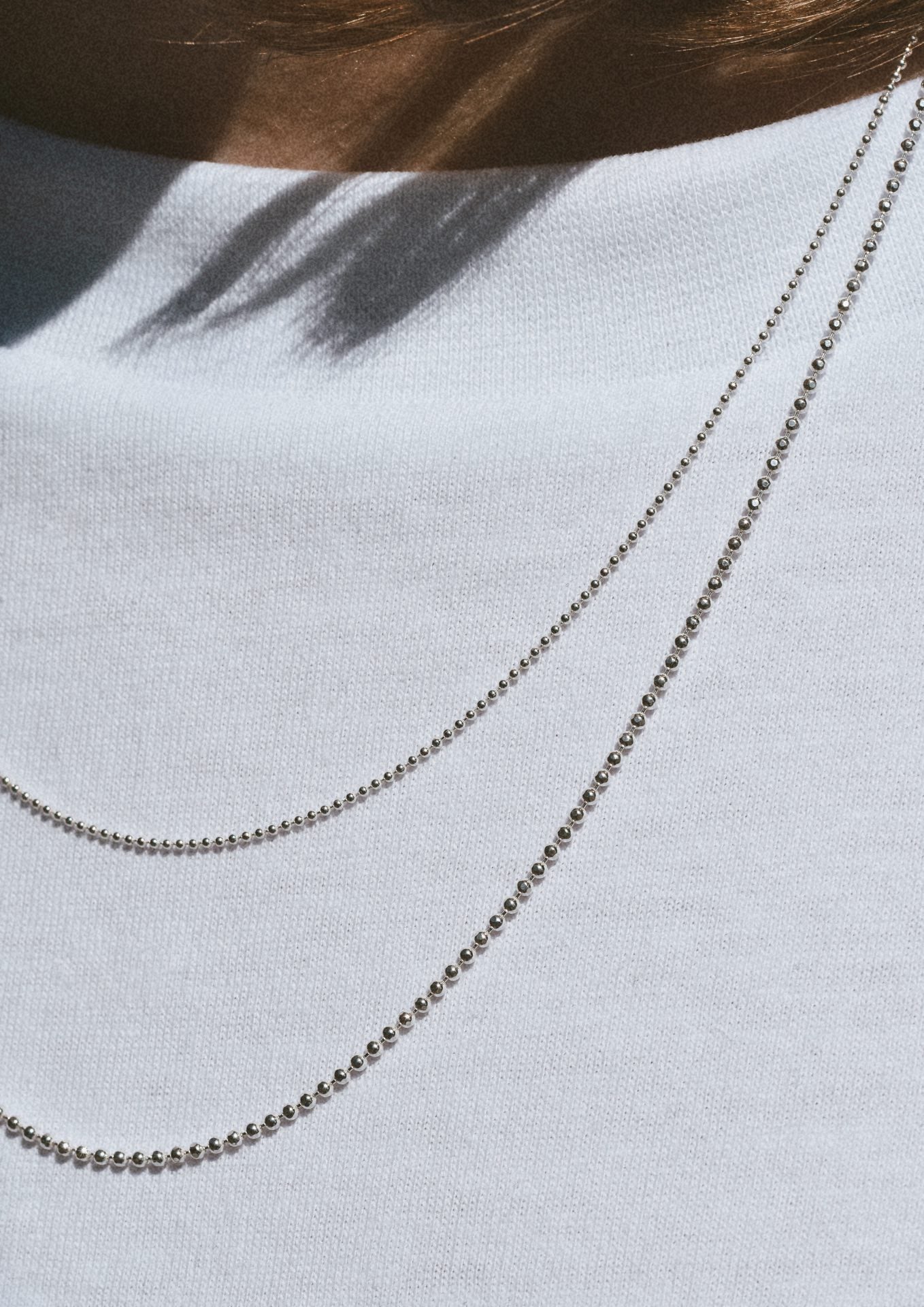 Double Layers Necklace Silver - NO MORE ACCESSORIES