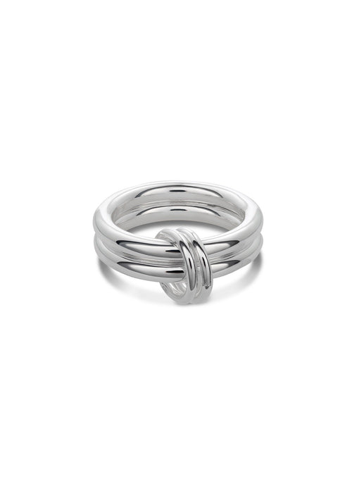Double Ring Silver