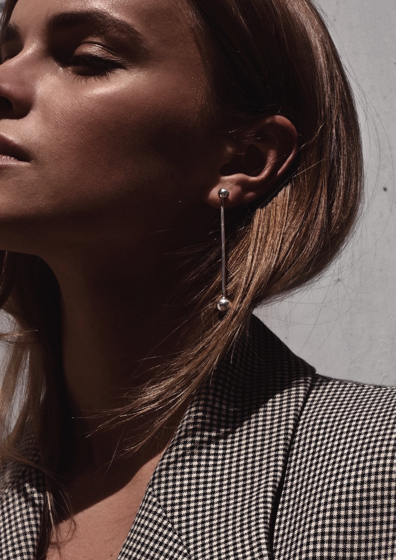 Long Bomb Swinger Earrings Silver - NO MORE ACCESSORIES