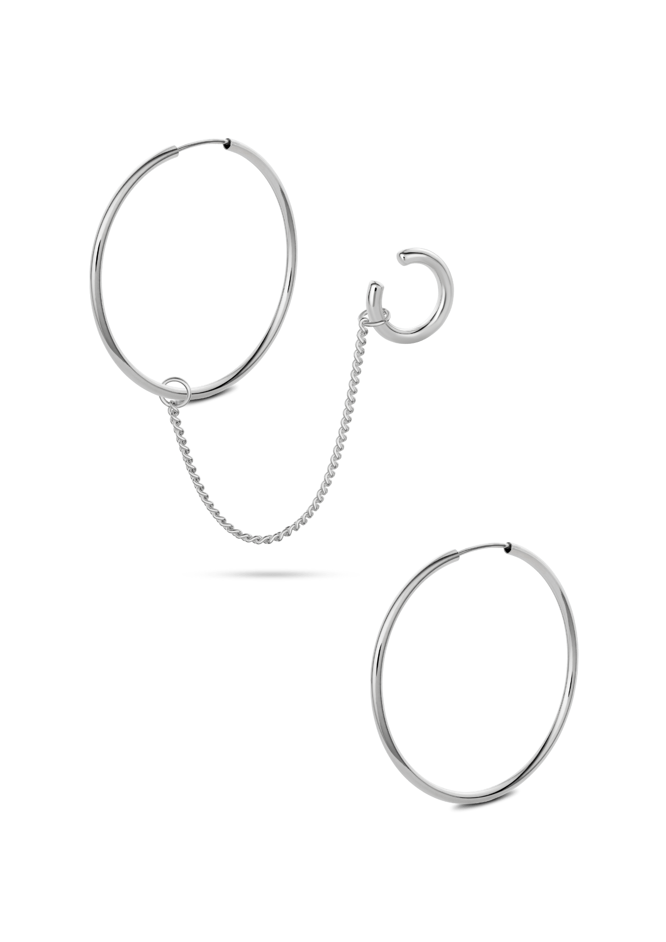 Nomad Hoops and Chained Line ear cuff Combo - NO MORE ACCESSORIES
