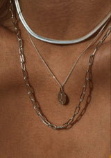 Plate Necklace Silver - NO MORE ACCESSORIES