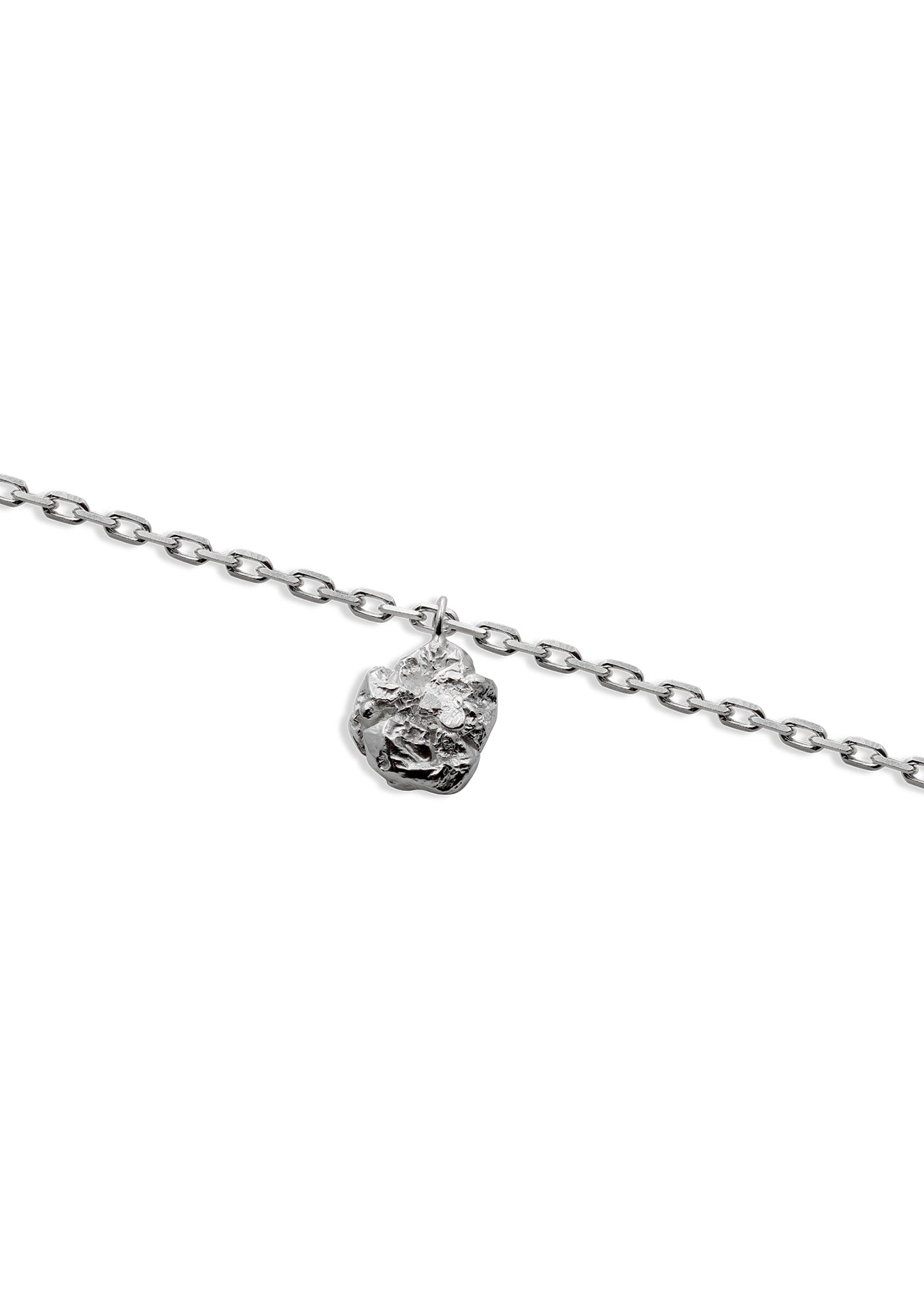 NO MORE accessories Raw Necklace in Sterling Silver, 60 
