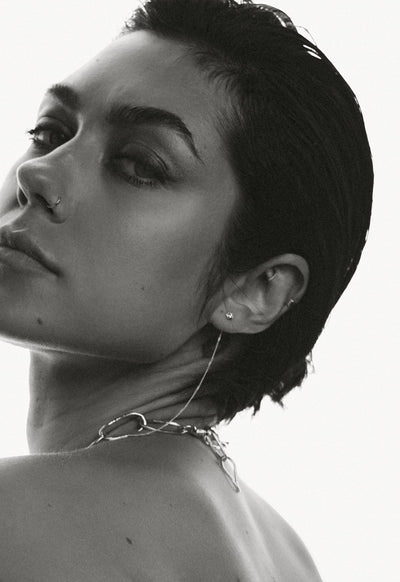 Raw Threader Chain Earrings Silver - NO MORE ACCESSORIES