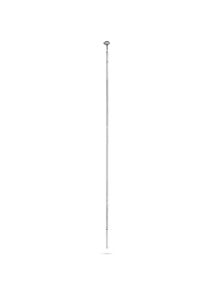 Raw Threader Chain Earrings Silver - NO MORE ACCESSORIES