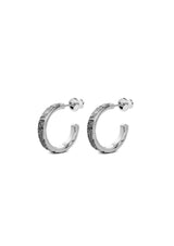 Rugged Line Hoops Oxidized Silver - NO MORE ACCESSORIES
