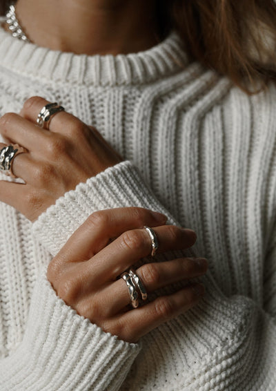 Skinny Vertex Ring Silver - NO MORE ACCESSORIES