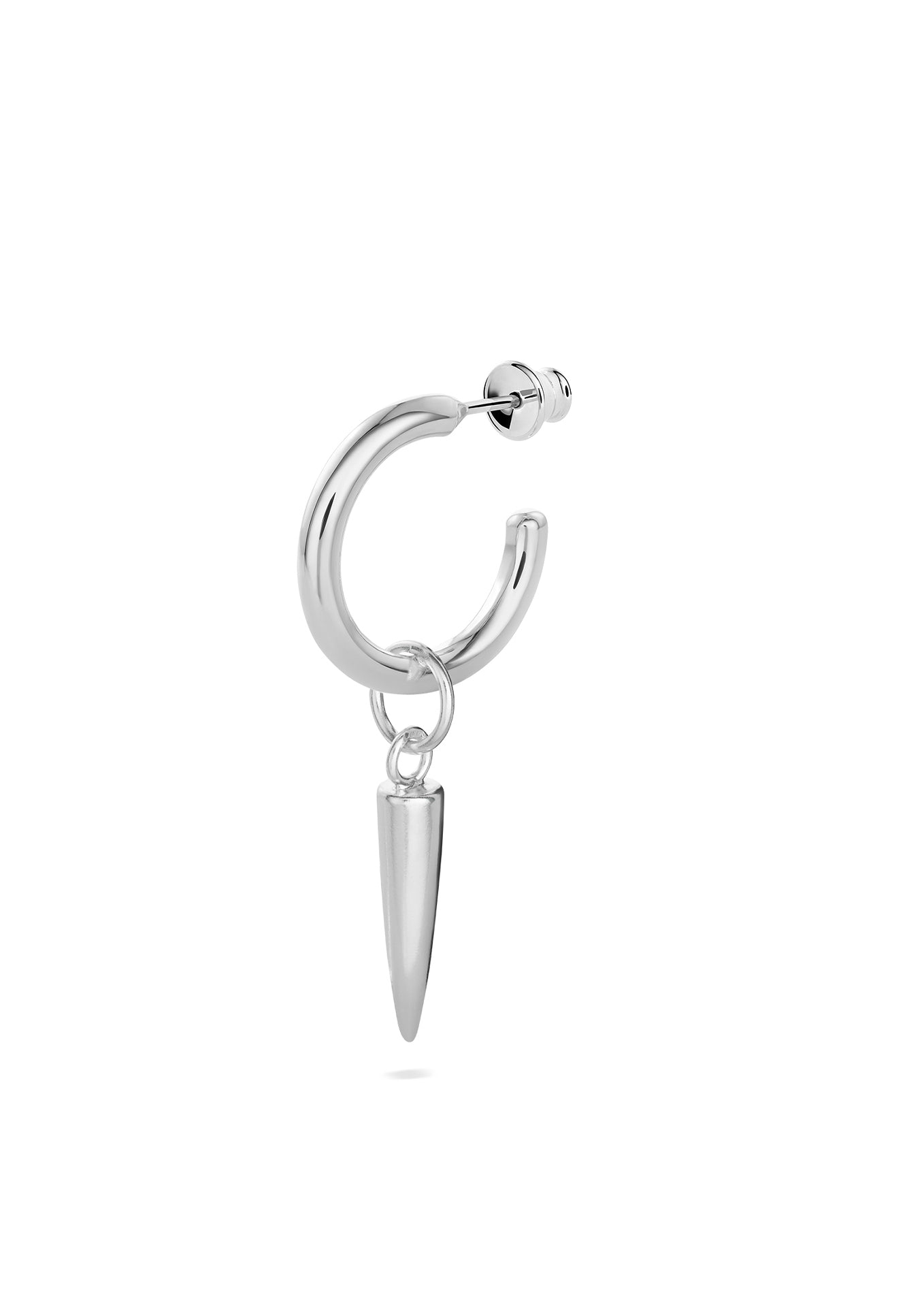Spike Stud Hoops Silver - NO MORE ACCESSORIES