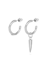 Spike Stud Hoops Silver - NO MORE ACCESSORIES