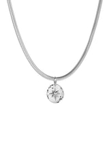 Star Signet Snake Necklace Silver - NO MORE ACCESSORIES
